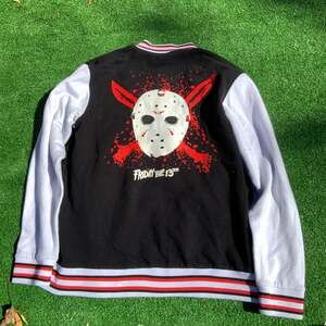 Friday the 13th Jason Voorhees Blood Mask Varsity Jacket